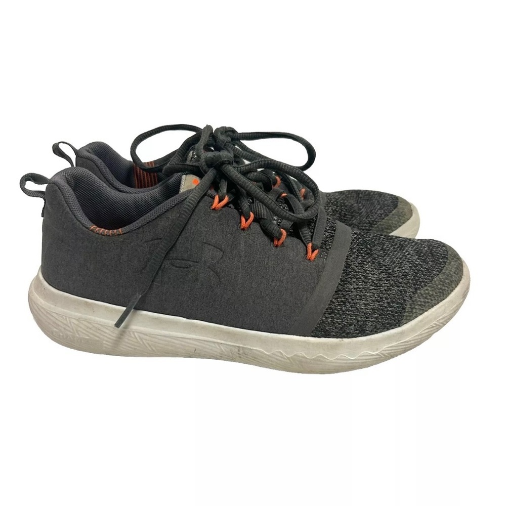 Under Armour Boys Sneakers Sz 6 Youth Gray/orange Charged 24/7 Running Shoe